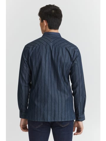 CASUAL FRIDAY Langarmhemd Alvin striped overshirt 20504247 in blau