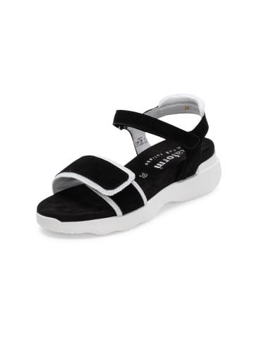 VITAFORM Samtziegenleder Sandalen in schwarz