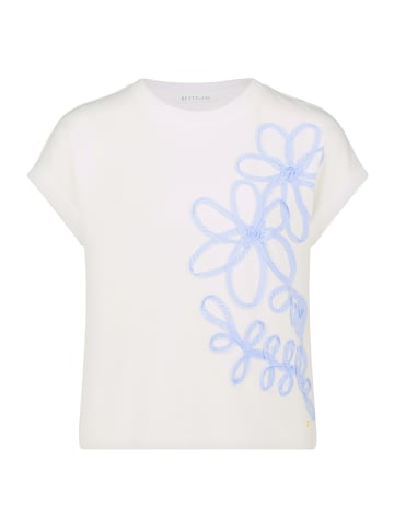 BETTY & CO Sweatpullover mit Applikation in Rohweiß