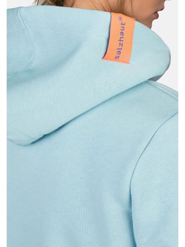 Salzhaut Kapuzenpullover für Damen in hell-blau