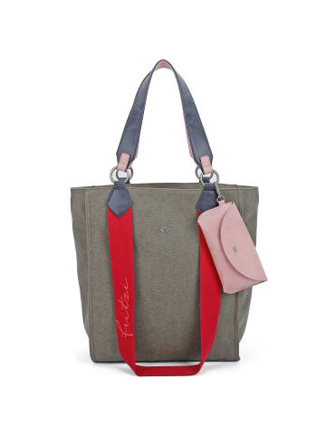 Fritzi aus Preußen Izzy02 Canvas Shopper Tasche 32 cm olive