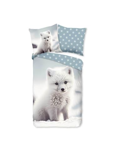 Traumschlaf Bettwäsche Polarfuchs in weiß