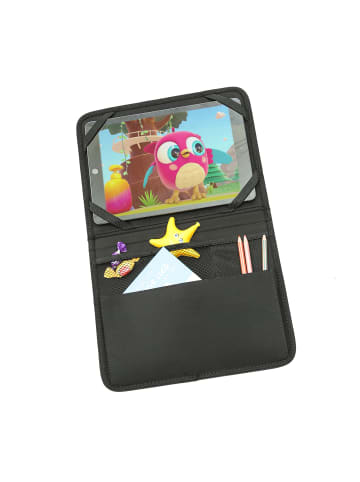 GORANDO Rückenlehnentasche für Auto Tablet Organizer für Auto Rücksitz in schwarz