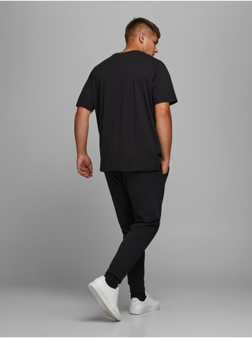 Jack & Jones Jogginghose JPSTGORDON Sweat Trainingshose Plus Size Übergröße in Schwarz