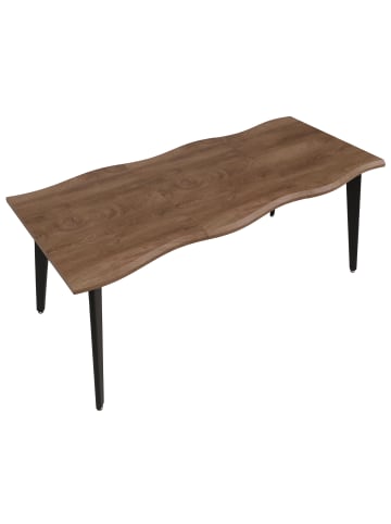 MCW Esszimmertisch O60 ausziehbar 120-180cm, Helle Eiche-Optik