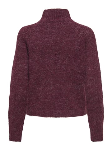 JDY Pullover in maroon banner