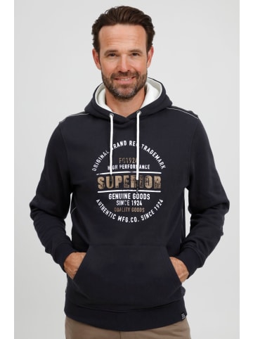 FQ1924 Kapuzenpullover FQThorin 21900110-ME Moderner Kapuzenpullover mit Print in Blau