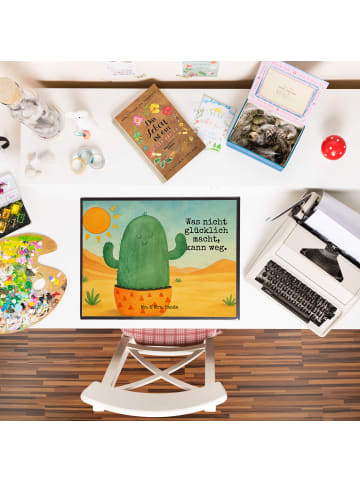 Mr. & Mrs. Panda schreibtischunterlage Kaktus Sonne Design mit S... in Weiß