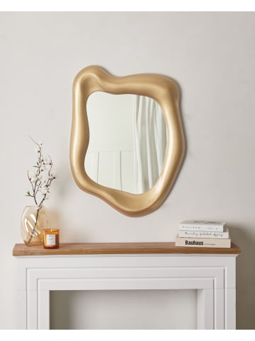 Beliani Wandspiegel SANTEC in Gold - (W) 59 x (H) 77 x (L) 4 cm