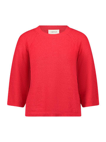 CARTOON Strickpullover mit Rundhalsausschnitt in Rot