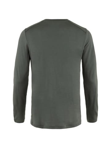 FJÄLLRÄVEN Langarmshirt Abisko Wool in Schlamm