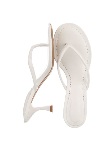 Ital-Design High-Heel Sandalette in Weiß