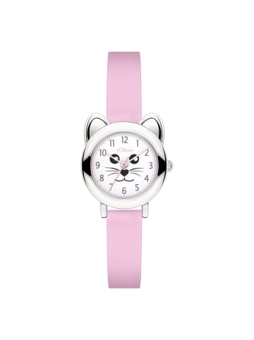 s.Oliver Armbanduhr The Cat in rosa