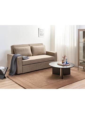 Beliani 2-Sitzer Sofa UTTELA in Braun/Schwarz - (W) 172 x (H) 86 x (L) 89 cm