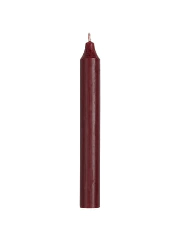 IB Laursen Rustikale Stabkerze 18 cm aus Ø 2,2 cm in bordeaux