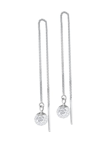 Elli Ohrringe 925 Sterling Silber Kugel in Weiß
