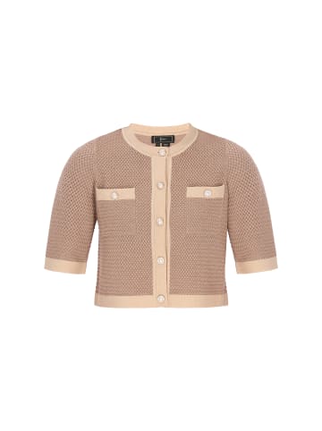 faina Women Cardigan in taupe beige