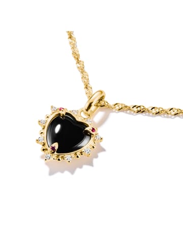 Thomas Sabo Charm-Anhänger in gelbgoldfarben, rot, schwarz, weiß
