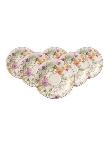 Villeroy & Boch 6er Set Frühstücksuntertassen Mariefleur Basic ø 19 cm bunt in bunt