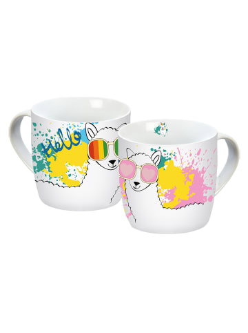 Geda Labels Tasse Lama Kids in Gelb - 250 ml