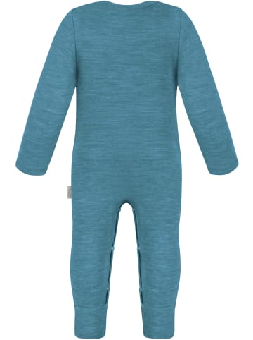 Normani Outdoor Sports Baby Merino Strampler Waverly in Blau