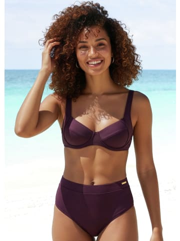 LASCANA Highwaist-Bikini-Hose in aubergine