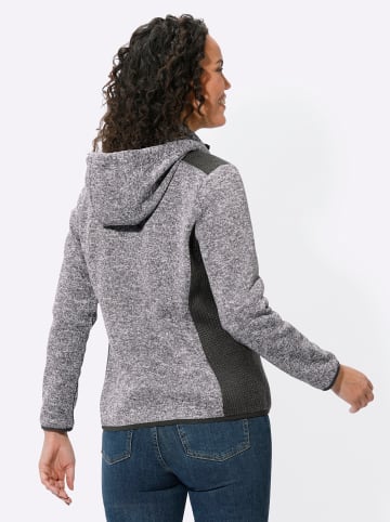 WITT WEIDEN Strickfleecejacke in anthrazit-meliert