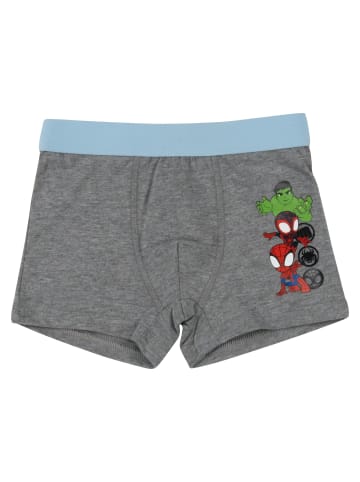 Spiderman 2er Pack Marvel Spiderman Boxershorts Spidey Unterhose Boxer in blau/grau