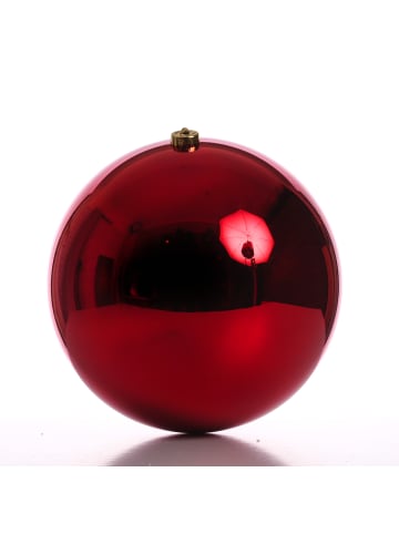 MARELIDA Christbaumkugel Weihnachtskugel bruchfest D: 25cm glänzend rot