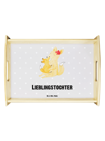 Mr. & Mrs. Panda Tablett Fuchs Mama mit Spruch in Grau Pastell