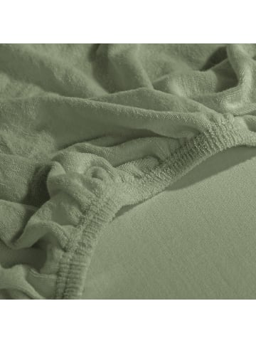 Erwin Müller Frottee Spannbettlaken Füssen in grün