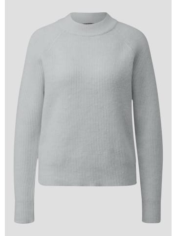 QS Strickpullover in 9400_grau meliert