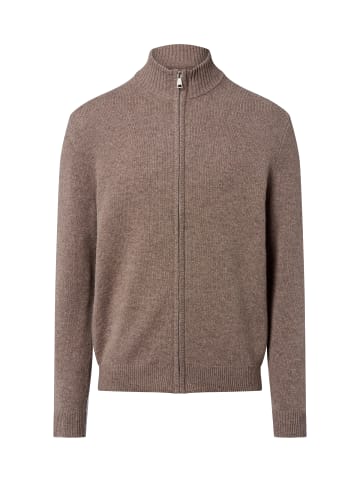 Andrew James Strickjacke in taupe - 0005
