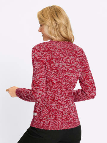 Sieh an! Ringel-Pullover in rot-weiß-gemustert