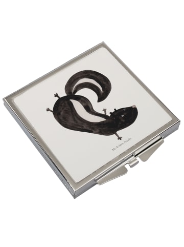 Mr. & Mrs. Panda Faltspiegel Stinktier Handstand ohne Spruch in Weiß