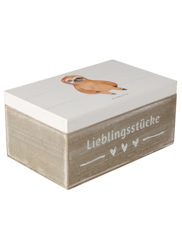 Mr. & Mrs. Panda Box Faultier Zufrieden ohne Spruch in Weiß