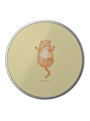 Mr. & Mrs. Panda Dose Katze Umarmen ohne Spruch in Gelb Pastell