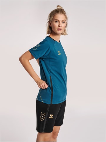 Hummel T-Shirt Raglanärmel Hmlcima Damen in BLUE CORAL