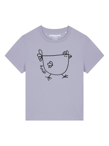 wat? Apparel T-Shirt Le poulet - das Huhn in Lavender