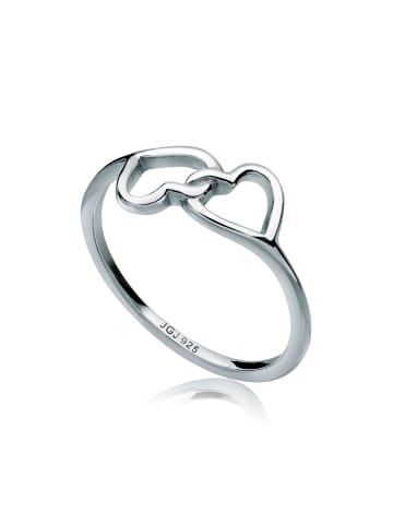 Elli Ring 925 Sterling Silber Herz in Silber