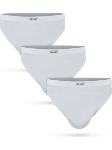 normani 3 Stück Herren Slips aus 100 % Baumwolle Berkeley in Weiß