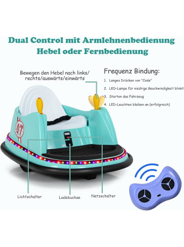 COSTWAY 6V Autoscooter mit Fernbedienung in Hellgrün