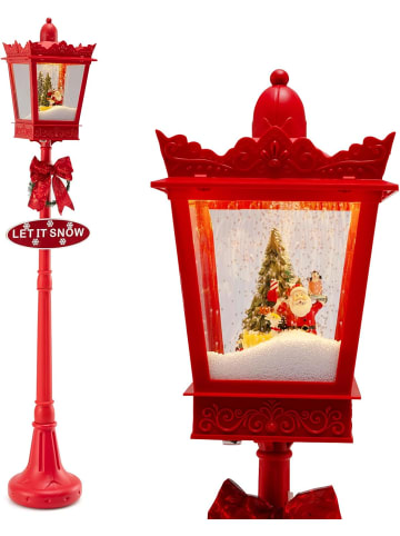 COSTWAY 185 cm Weihnachtslaterne in Rot