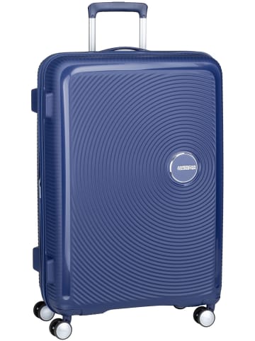 American Tourister Koffer & Trolley SoundBox Spinner 77 EXP in Midnight Navy