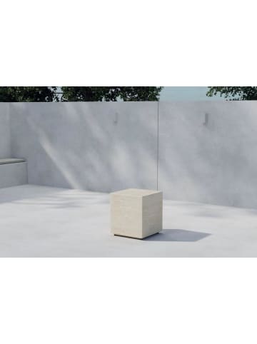 ebuy24 Gartentisch Lissabon Beige 40 x 40 cm
