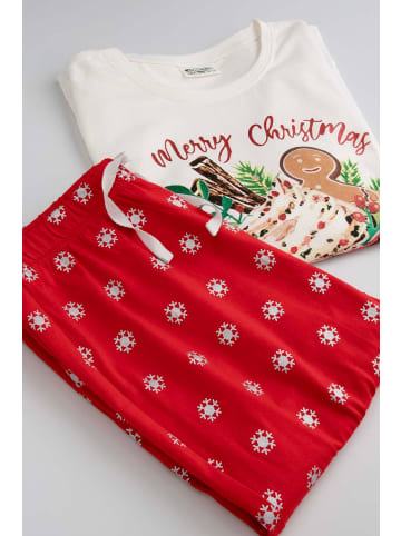 Coccodrillo Mädchenpyjama Weihnachten in bunt