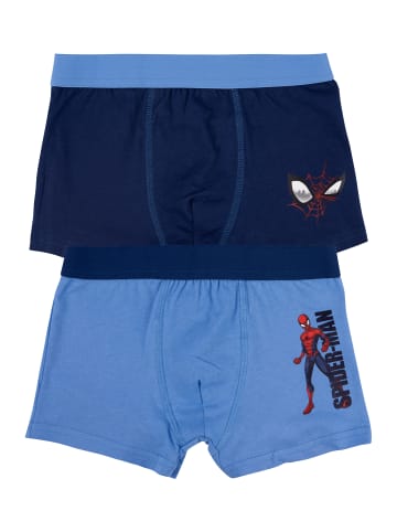 United Labels 2er Pack Marvel Spider-Man Boxershorts Unterwäsche Unterhose in blau