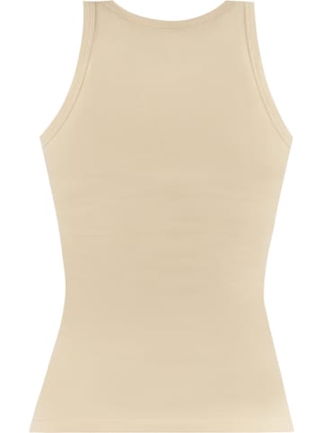 Janice 2 x Damen Top hochgeschlossen Nauta in Beige/Weiß
