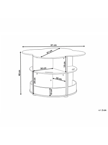 Beliani Kindertisch mit Stühlen TIBOO in Grün