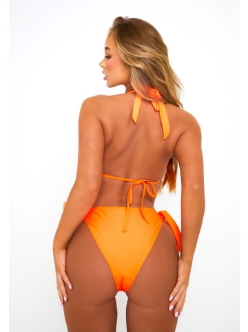 Moda Minx Bikini Hose Boujee seitlich gebunden in Orange